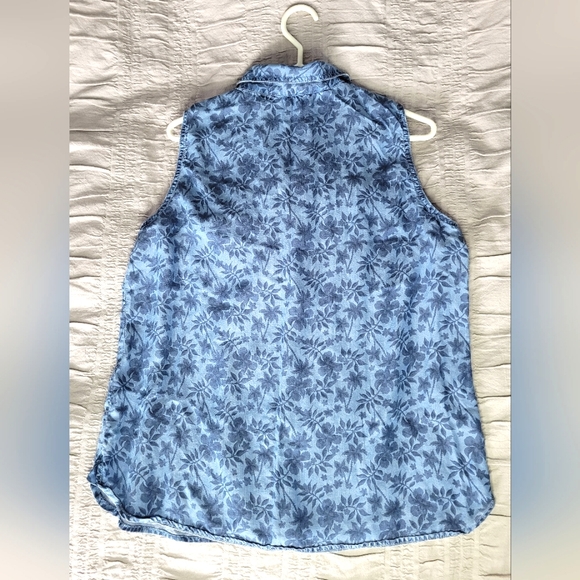 L/G Buffalo Blue women blouse without sleeves - Picture 2 of 10